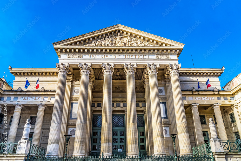 Palais de Justice Courthouse Columns Nimes Gard France