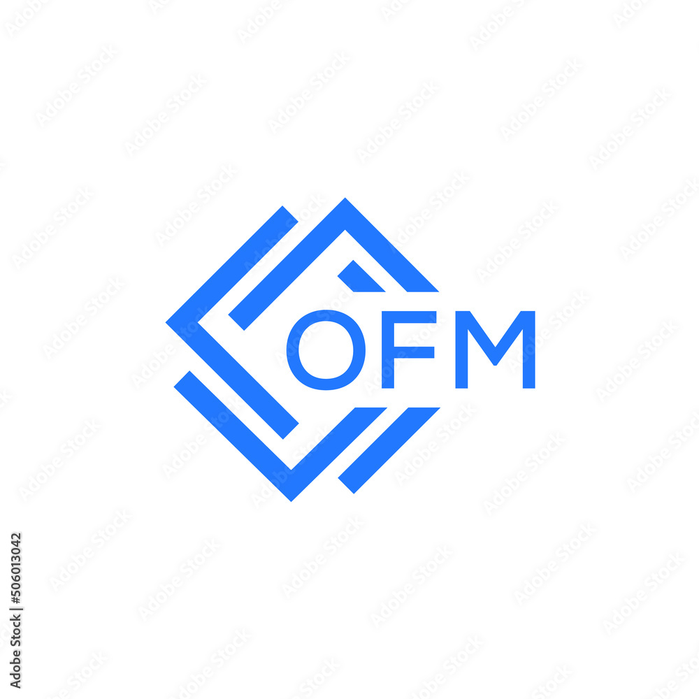 OFM technology letter logo design on white background. OFM creative initials technology letter logo concept. OFM technology letter design. OFM technology letter logo design on white background. OFM creative initials technology letter logo concept. OFM technology letter design.