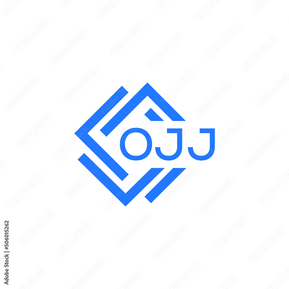 Obraz premium OJJ technology letter logo design on white background. OJJ creative initials technology letter logo concept. OJJ technology letter design. 
