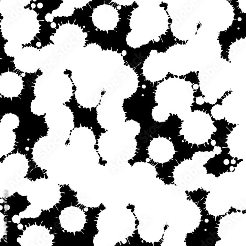 Ink splash seamless pattern - vector
