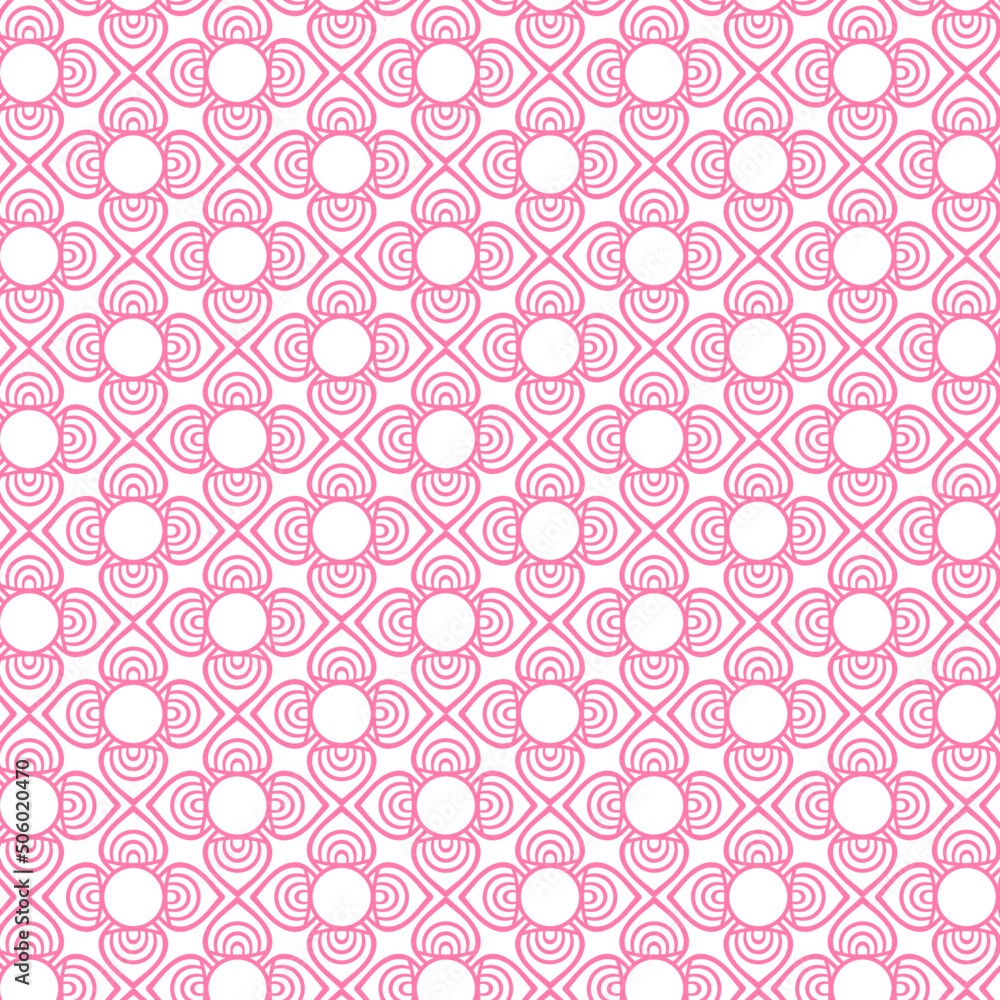 Abstract Pink Flower Pattern Background Abstract Pink Flower Pattern Background