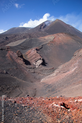 landscape volcano etna sicily