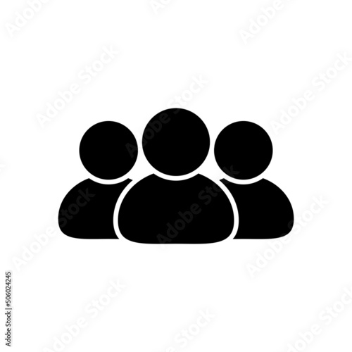 Group of people simple icon