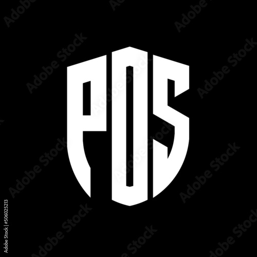 PDS letter logo design. PDS modern letter logo with black background. PDS creative  letter logo. simple and modern letter logo. vector logo modern alphabet font overlap style. Initial letters PDS  photo