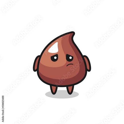 the lazy gesture of choco chip cartoon character
