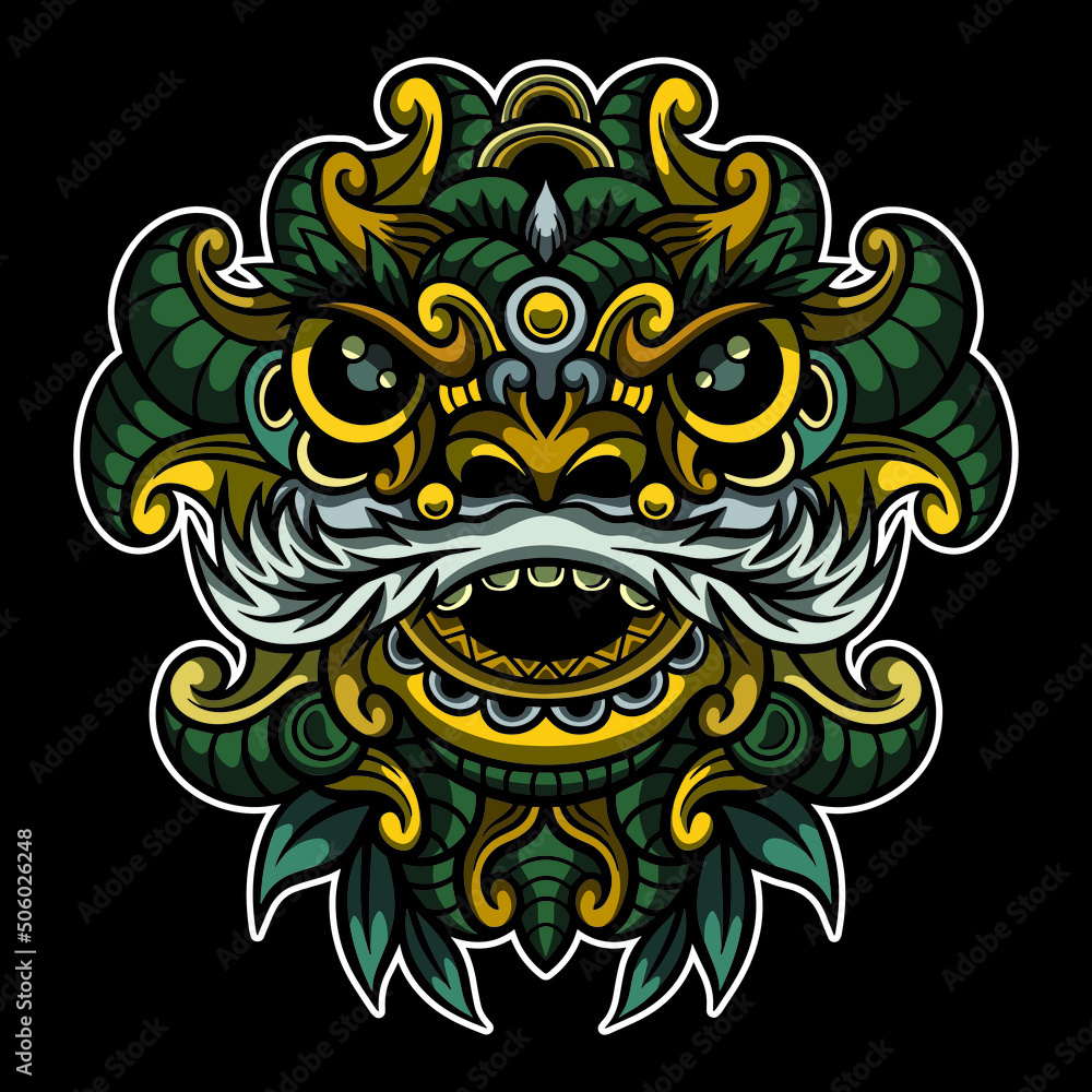 Lion Chinese Hand Drawn Illustration Lion Chinese Hand Drawn Illustration