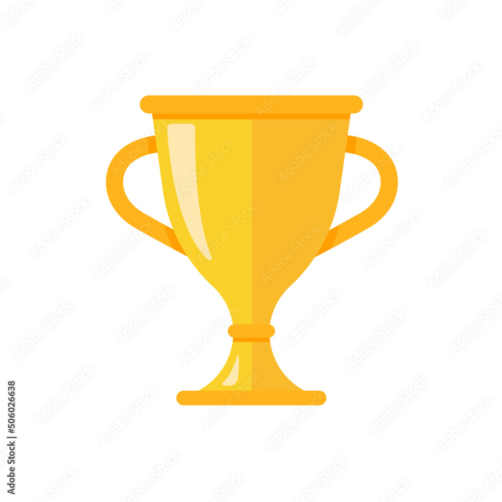 golden trophy For the winners of the sport achievement award concept golden trophy For the winners of the sport achievement award concept