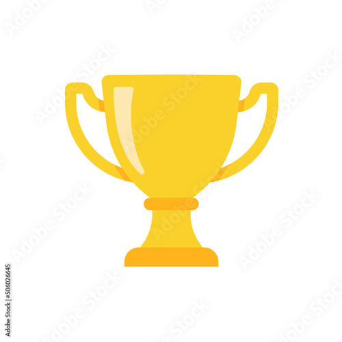golden trophy For the winners of the sport achievement award concept