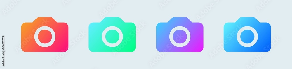 Photo camera vector icon isolated. Photo vector icon for apps and web design. Photo camera vector icon isolated. Photo vector icon for apps and web design.