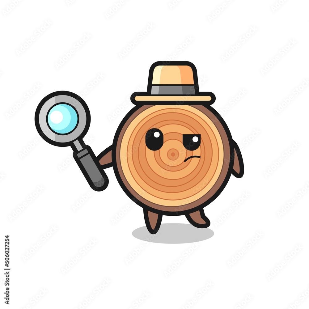 wood grain detective character is analyzing a case wood grain detective character is analyzing a case