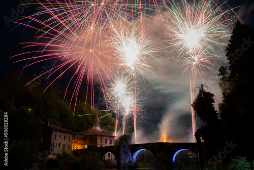 fireworks over the river