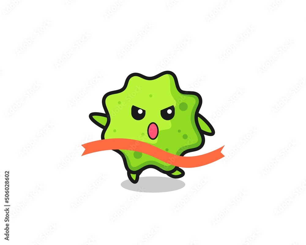 Fototapeta premium cute splat illustration is reaching the finish