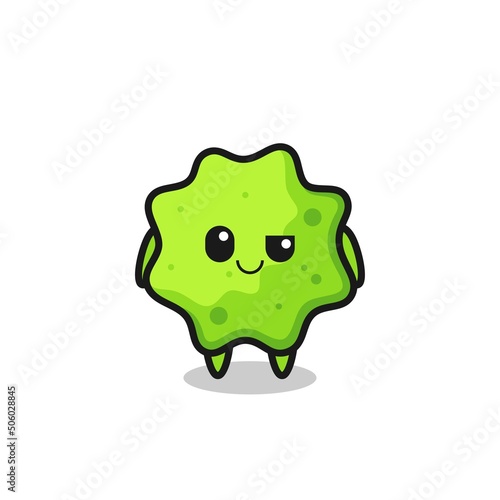 splat cartoon with an arrogant expression
