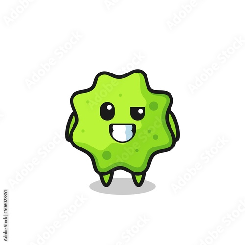 cute splat mascot with an optimistic face