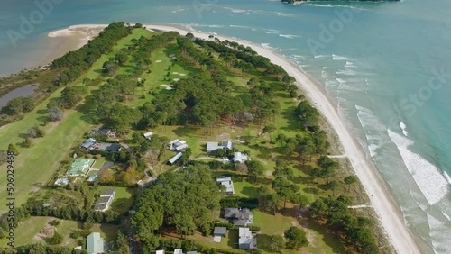 Matarangi beach settlement, coromandel peninsula, New Zealand photo