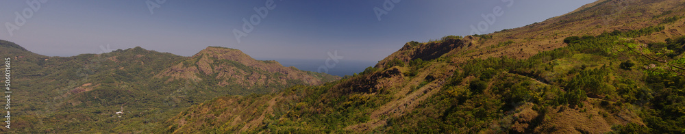 Mountains panorama Flores Indonesia