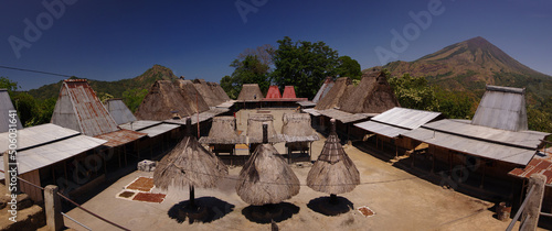Traditional village Flores photo