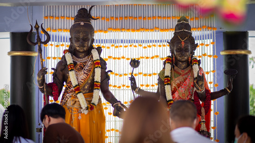 Statue of Shiva and Maha Uma Devi, Bangkok, Thailand