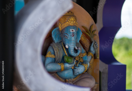 Blue Status of God Ganesha 