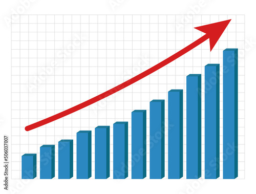 Inflation, markets, exchange, price increase, expensiveness. Vector illustration.