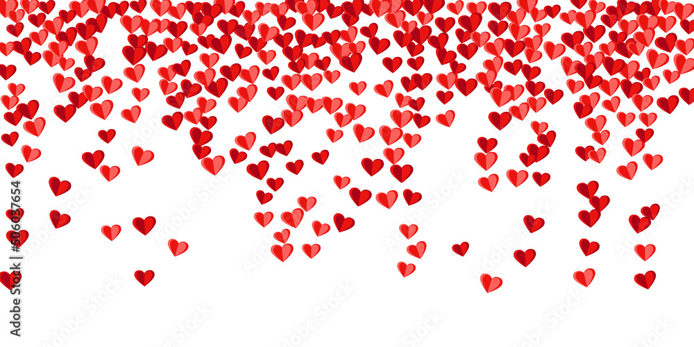 Paper 3D sweet heart symbols confetti background design. Valentine's Day decor. Gift card backdrop. Paper 3D sweet heart symbols confetti background design. Valentine's Day decor. Gift card backdrop.