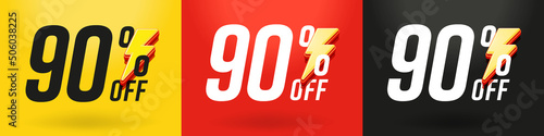 90 percent off flash sale discount offer