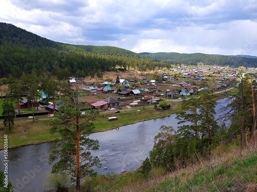 The village is located on the river