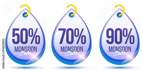 Monsoon sale tag with up to 50, 70, 90 percent off