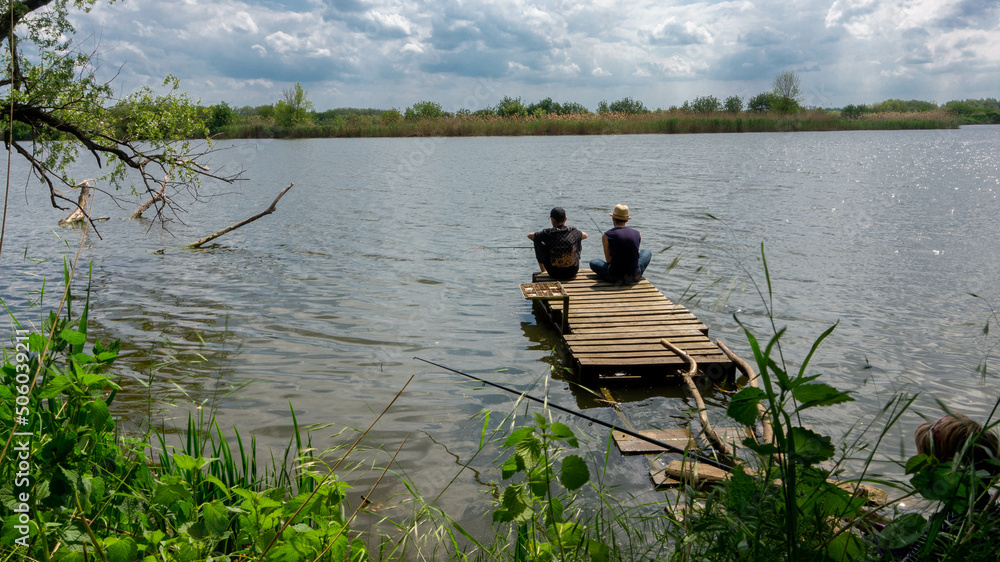 Obraz premium fishing with a friend