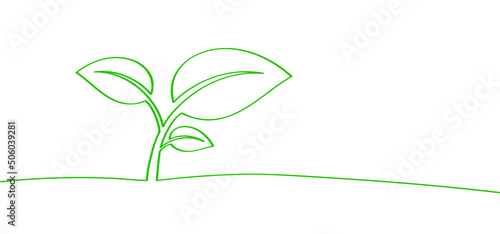 Go Organic, vegan with leaves, Bio, eco icon or symbol. lactose free, no meat, healthy, fresh food. Green logo. Vegetarian healthy food. Nature, ecology. Plant growing out of the ground with leaf. 