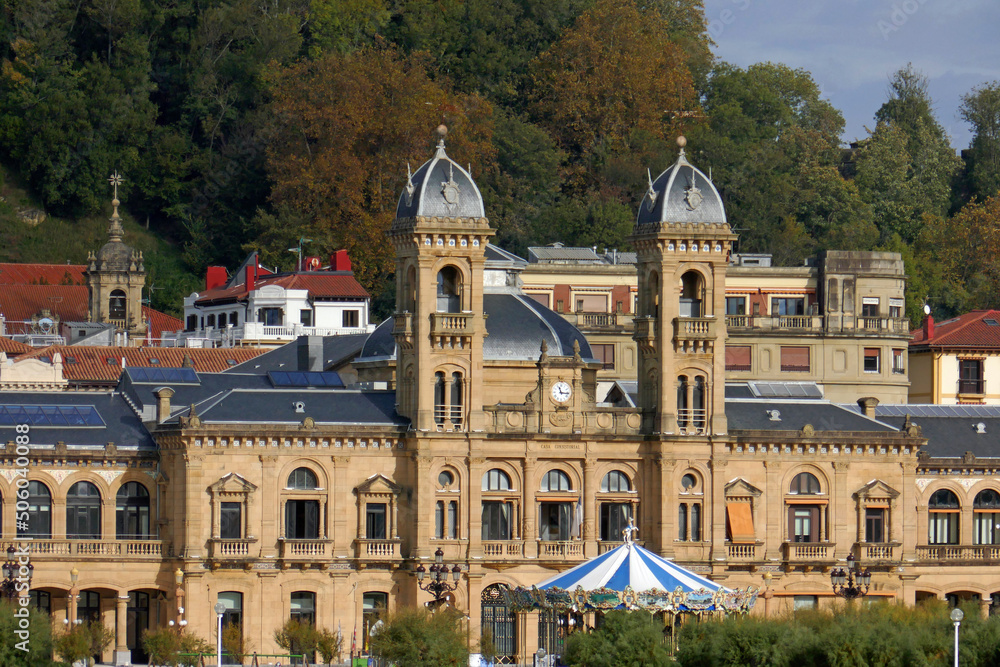 Obraz premium Rathaus von Donostia San Sebastián in Spanien