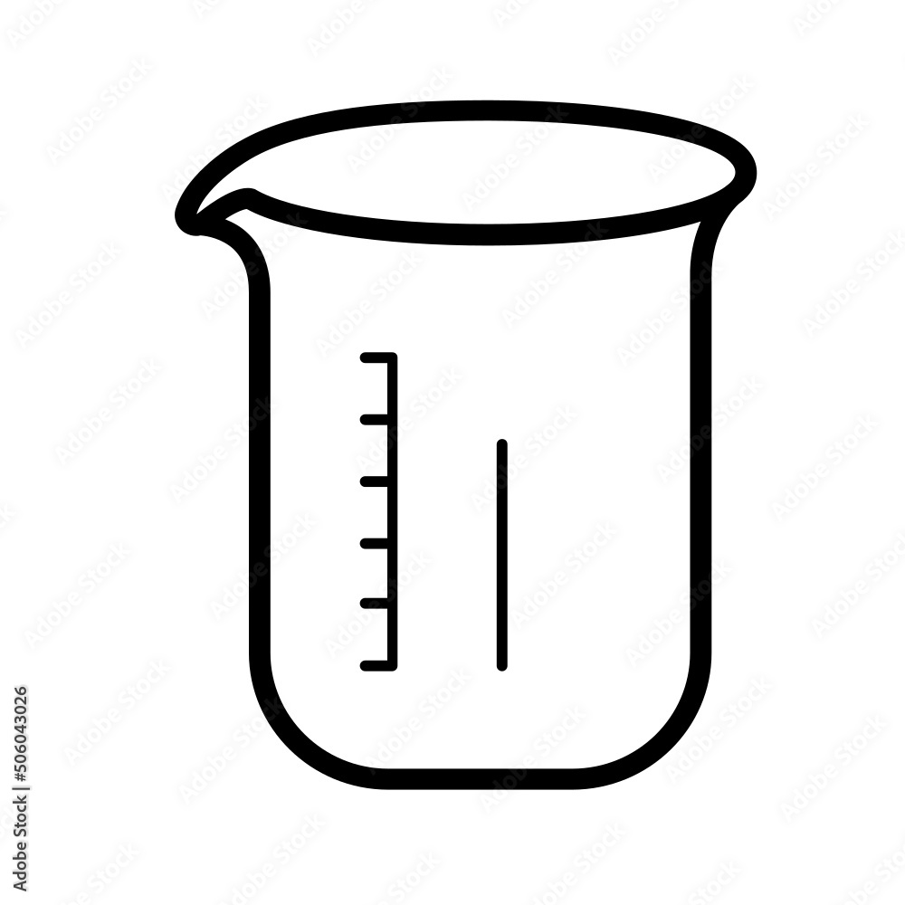 Black line icon for Beaker Black line icon for Beaker