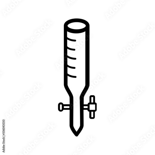 Black line icon for Buret 