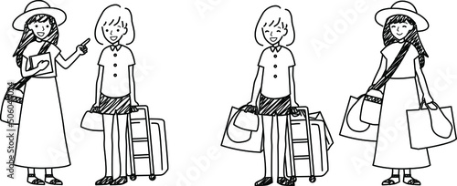 ふたり女子旅　行きと帰り