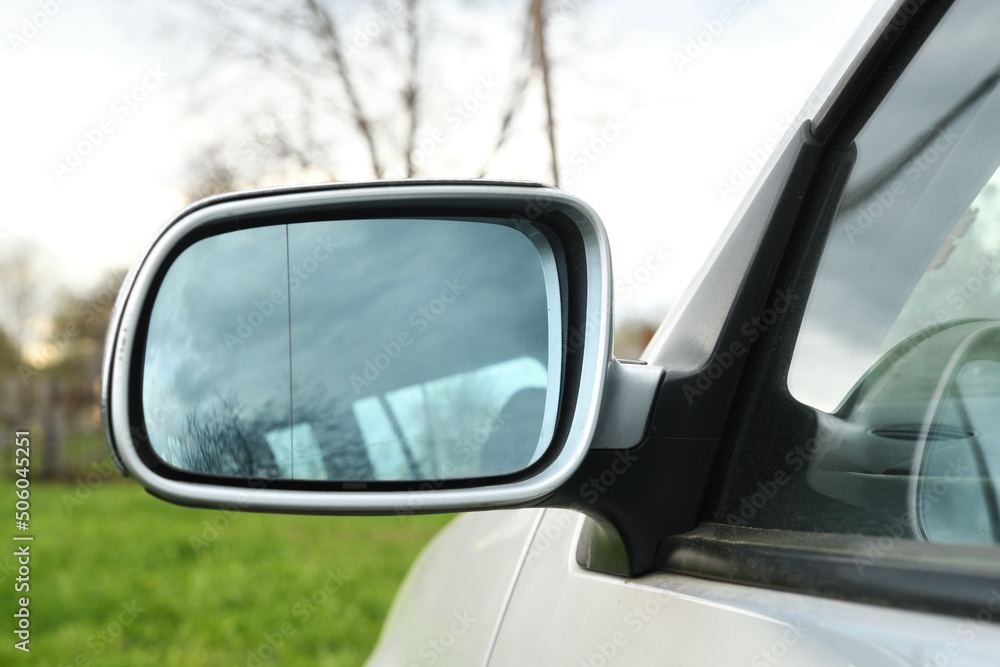 Car side mirror. Side-View mirror.