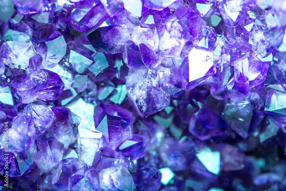 Blue Crystal Mineral Stone. Gems. Mineral crystals in the natural environment. Texture of precious and semiprecious stones. Seamless background with copy space colored shiny surface of precious stones Blue Crystal Mineral Stone. Gems. Mineral crystals in the natural environment. Texture of precious and semiprecious stones. Seamless background with copy space colored shiny surface of precious stones