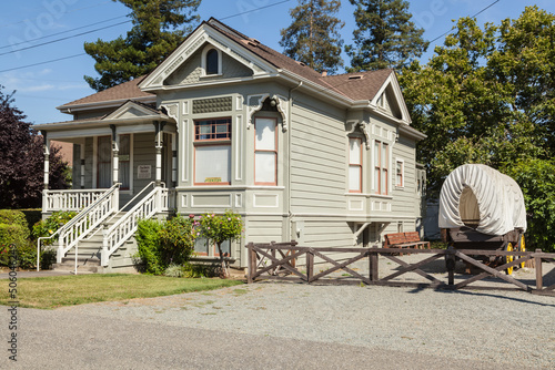 Small Victorian house at San Jose history Museum photo