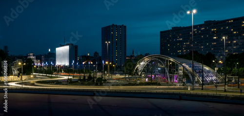 Night Traffic in Katowice (Poland)