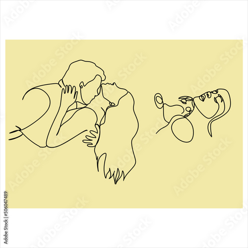 Fotografie Couple kissing