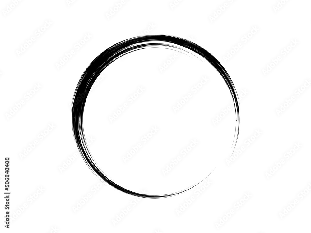 Grunge circle made of black ink.Black circle made of black paint. Grunge circle made of black ink.Black circle made of black paint.