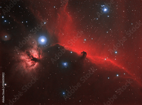 The Horsehead and Flame nebulae (Barnard 33)