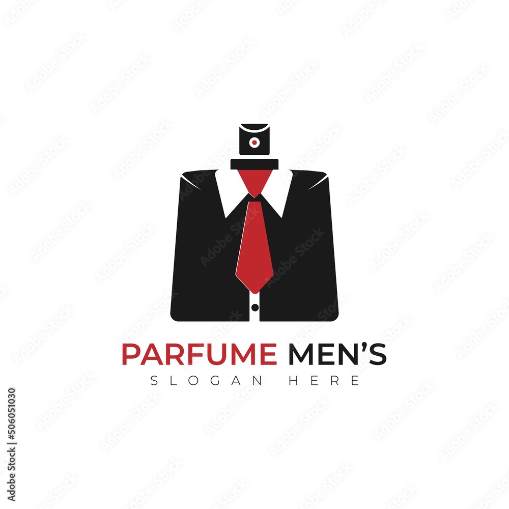 Icon of men's perfume. Stylish modern badge of men's perfume. Logotype of men's perfume Icon of men's perfume. Stylish modern badge of men's perfume. Logotype of men's perfume