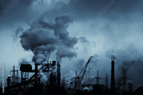Valokuva chemical industry plant air pollution