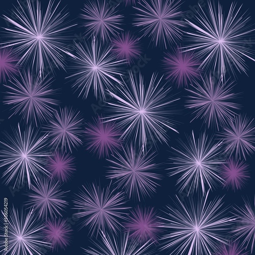 fireworks, light,bright in the night on violet background