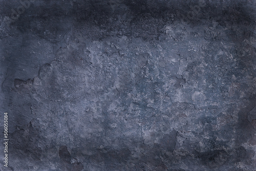 gray stucco grunge wall, abstract background gray wall blank © kichigin19