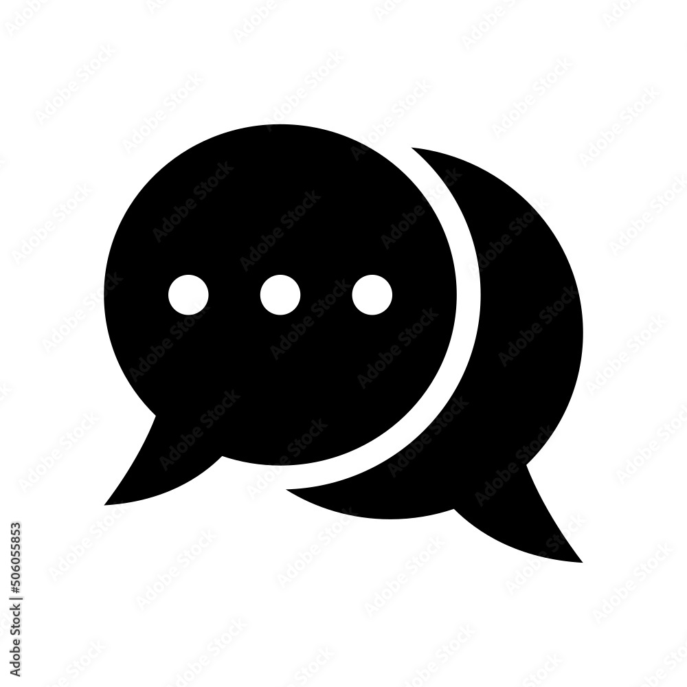 Chat Icon Vector Symbol Design Illustration Chat Icon Vector Symbol Design Illustration