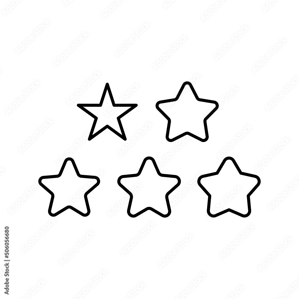 Star Icon Set Vector Symbol Design Illustration Star Icon Set Vector Symbol Design Illustration
