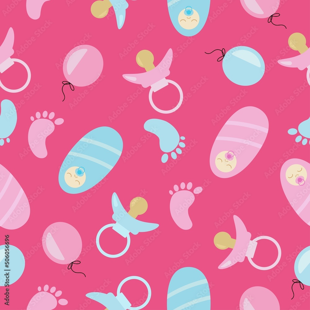 baby seamless pattern stuff vector baby seamless pattern stuff vector