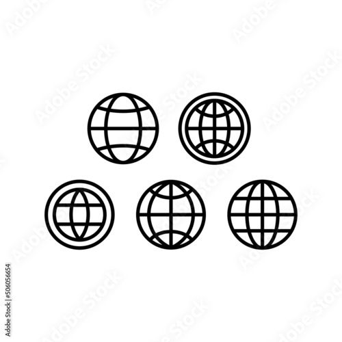 Internet Icon Set Vector Symbol Design Illustration