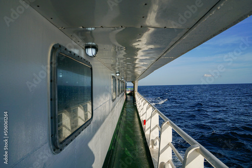 view from the window of a cruise ship © Berlian